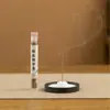 Incensário de Gesso Preto e Branco para Agarwood, Sândalo, Incenso em Vareta, Incenso em Espiral, Acessórios para Queimador de Incenso, Incensário Estilo Zen, Suporte de Incenso Criativo para Casa