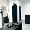 Cortinas Negras de Doble Cara para Tienda de Ropa, Cortinas para Puerta de Probador, Protección de Privacidad, Cortinas de Partición Opacas, Rieles de Medida Personalizada