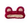 Bonita diadema de peluche con forma de oso de fresa 2023, diadema para lavarse la cara, otoño e invierno, nueva diadema especial con mascarilla de horquilla