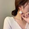 Hermosos pendientes de lazo rosa con forma de corazón para niña de Corea del Sur, elegantes pendientes de bola de pelo de cordero para mujer, para otoño e invierno.