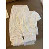 Pijama Modal Dulce Floral Estilo Coreano con Almohadillas en el Pecho para Mujer, Nuevo Conjunto de Ropa de Casa Verano 2026 que se Puede Usar Afuera
