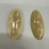 Acessório de pingente longo e irregular em acrílico com imitação de madeira, estilo vintage, com toque de luxo para colares de suéter de verão e inverno