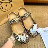 El mismo estilo que en Xiaohongshu: Zapatos de ballet KT con estampado de leopardo decorativo, accesorios de moda y versátiles, dijes para zapatos, hebillas decorativas para zapatos con agujeros DIY