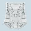 Ropa interior de encaje sexy de cintura alta para mujer, que aprieta el abdomen y levanta los glúteos, sin costuras en los glúteos, transpirable, fina, talla grande para mujer, para prevenir la exposición