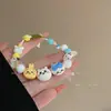Livro Chapeuzinho Vermelho com Pulseira de Gatinho KT Desenho Fofo Cor da Moda Miçangas Tecido à Mão Cordão Doce