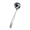 Cucharón de Acero Inoxidable Engrosado para Uso Doméstico, Cuchara para Sopa de Mango Largo, Espumadera para Fondue, Juego de Filtro de Aceite, Tamaño Grande para Servir Gachas