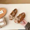 Zapatos pequeños de terciopelo estilo Chanel, zapatos de vestir para niños, zapatos de princesa para niñas, zapatos para bebé de punta poco profunda, adecuados para cumpleaños, bodas y atuendos Hanfu