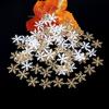 Decoración Navideña Transfronteriza Copos de Nieve Confeti para Lanzar Fiesta de Bodas DIY Copos de Nieve Falsos Fabricante de Accesorios Navideños