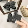 Botines cortos de mujer estilo retro, nuevos botines de otoño en color marrón Maillard, botines de plataforma con suelas gruesas y diseño de pernera ancha que aumenta la altura