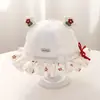 Gorro para Bebé Niña, Estilo Delgado Primavera y Verano, Nuevo Sombrero de Pescador, Lindo Sombrero de Cubo Dulce de Princesa con Protección Solar para el Verano