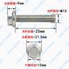 Perno Hexagonal con Brida de Acero Inoxidable 304 M5M6M8M10M12 Hexagonal Externo Acolchado Tornillo Diente de Flor Gb5789