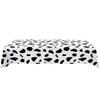 Decoración para fiesta de cumpleaños infantil con temática de vaca de granja, bandeja de papel con diseño de vaca en blanco y negro, tirador de vaso de papel, mantel con bandera, suministros para fiesta