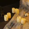 Luz de vela electrónica LED personalizada para boda, cumpleaños, luz nocturna LED con control remoto por llave, luz electrónica de cera