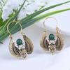 Diseño de Inspiración Egipcia Vintage Alas Sagradas Polilla Pendientes Grandes Tribu Gitana Pendientes para Mujer Regalo de Fiesta