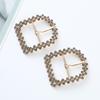 Acessórios de Fivela de Cinto de Fábrica Feminina com Diamantes Embutidos Fivela Japonesa Ajustável Fivela Decorativa para Casaco de Vento Versátil Fivela de Sapato