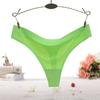 Braga de Hilo de Algodón Puro de Venta Caliente para Mujer, Una Pieza de Seda de Hielo Sin Costuras Adhesiva, Calzones de Color Puro 2051
