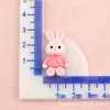 Ovejita Osito Pegamento Cremoso Caja de Papelería Lindos Accesorios de Resina Caja de Almacenamiento DIY Funda para Teléfono Materiales para Manualidades de Conejo