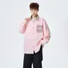 Camisa de Color Sólido Estilo Étnico de Manga Larga para Hombres y Mujeres, Versátil Holgada Moderna Diseño de Nicho para Otoño y Primavera