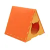 Nido de Gato Nuevo Modelo Transfronterizo, Nido Triangular de Tela de Fieltro, Semicerrado, Adecuado para Todas las Estaciones, Tienda para Mascotas, Nido de Gato Desmontable