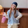 Chaleco de Lana para Niña 2026 Primavera y Otoño Nuevo Estilo Coreano Chaleco de Punto Holgado para Niños Cárdigan Casual para Bebé