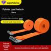 Pulseira de fivela de pressão liga de zinco fivela de zinco caminhão cinta laranja fita de poliéster fixação de carga corda apertando cinto fábrica