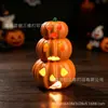 Decoração de Abóbora Empilhável Transfronteiriça Lanterna de Abóbora de Halloween Decoração Empilhável Impressão 3D