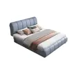 Nova Cama Minimalista Italiana de Couro 1,5m 1,8m Quarto Principal Casal Luxo Leve Alta Qualidade Moderna Grande Cama de Tecido Tecnológico