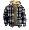 Abrigo de invierno grueso con forro polar cruzado Abrigo de invierno para hombre Abrigo de polar grueso con doble forro y acolchado de algodón Abrigo cálido con acolchado de algodón