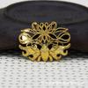60543 Cobre Estilo Antiguo DIY Cobre Goteo de Aceite Hecho a Mano Horquilla Material Corona de Cabello Mariposa Placa Redonda Accesorios 27*35mm