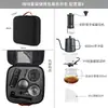 Juego de Cafetera de Mano para Exteriores Transfronteriza, Cafetera de Mano, Molinillo de Café, Caja de Regalo con Utensilios para Café, Acero Inoxidable 304
