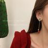 Papá Noel gateando ~ Pendientes únicos navideños para mujer 2024, nuevos pendientes asimétricos avanzados con explosiones