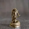 Figurillas de modelo de dragón de cobre macizo y soldado subterráneo, juguetes de cobre blanco y latón, adornos para juegos de mesa, piezas de ajedrez para colección