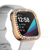 Funda Protectora Adecuada para Fitbit Versa3/Sense, Nueva, Inteligente, de Doble Fila, con Diamantes Brillantes