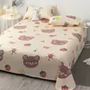 Sábana de una pieza invierno funda de edredón individual 1.5 metros dormitorio estudiantil estilo ins algodón lavado con agua pura funda de almohada individual juego de tres piezas