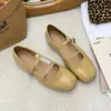 Primeiro Encontro Jifa Sapatos Mary Jane Retrô Francês Feminino 2026 Verão Vazados Versáteis Planos Respiráveis Leves Casuais Slip-on