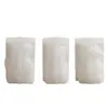 Molde de Silicona para Vela Aromática de Muñeco de Nieve Estéreo 3D, Molde de Yeso para Muñeco de Nieve con Capucha, Jengibre Navideño, Acebo