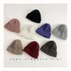 Gorros para Niños Otoño e Invierno Estilo Nuevo Gorros Trenzados Ins Coreanos Gorros de Lana para Bebés Niños y Niñas Gorros de Punto Cálidos