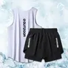 2025 Nuevo Verano Seda de Hielo Transpirable Ropa de Entrenamiento Traje Deportivo Fitness Camiseta sin Mangas Baloncesto Running Speedo Gimnasio