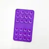 Nova Ventosa de Silicone Dupla Face com 28 Peças, Suporte de Telefone Quadrado Multifuncional de Silicone, Ventosa com Logotipo Personalizado