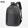 Mochila de moda de color sólido simple mochila de negocios multifuncional bolsa de viaje para exteriores de moda combinable con todo logo imprimible