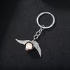 Llavero de moda de venta caliente transfronterizo europeo y americano Santos Mortales Snitch Dorada Moda Aleación Colgante Llavero para Llave de Coche