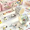 Set de cinta adhesiva de cachorros de dibujos animados, cinta washi creativa hecha a mano para journaling, regalo pequeño cultural y creativo para estudiantes