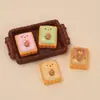 Urso Castanha Biscoito Comida e Brincadeira Criativo DIY Acessórios Cola de Creme Resina Peças Pequenas Pacote de Material Atacado