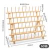Estante plegable creativo de madera para carretes, hilo de coser, cera, cable de alambre, estante para pelucas, estante para ramitas de madera