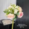 Manuseio Pequeno Transfronteiriço Peônia Feliz Buquê de Mão Adereços de Flores Artificiais Decoração de Casa Decoração de Casamento Flor Artificial