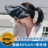 Chapéu de concha tiara chapéu para mulheres, versão coreana proteção solar UV chapéu de sol, chapéu de pescador com proteção facial, chapéu de proteção solar fofo atacado