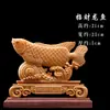 Árbol de la Fortuna Tallado en Ciprés Árbol del Dinero Navegación Fluida Los Ocho Inmortales Cruzando el Mar Adorno Grande Estilo Chino con Gran Tallado Hueco