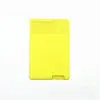 Soporte de Tarjeta de Silicona para Teléfono Móvil Ultra Fino Transfronterizo Bolsillo de Tarjeta Portátil Adhesivo Anti-Huellas Dactilares Soporte de Tarjeta para Teléfono Clip para Tarjetas