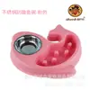 Tigela de Aço Inoxidável para Pet, Dispensador Automático de Água, Comedouro para Cachorro, Tigela para Gato, Tigela de Ração para Cachorro, Ventosa Anti-Engasgo