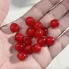 Venta Caliente de Amazon 12*11mm Acrílico Dos Tonos Cuentas Dunden Cuentas Espaciadoras Cuentas Barril Cadena de Teléfono DIY Llavero Mayoreo